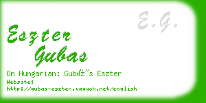 eszter gubas business card